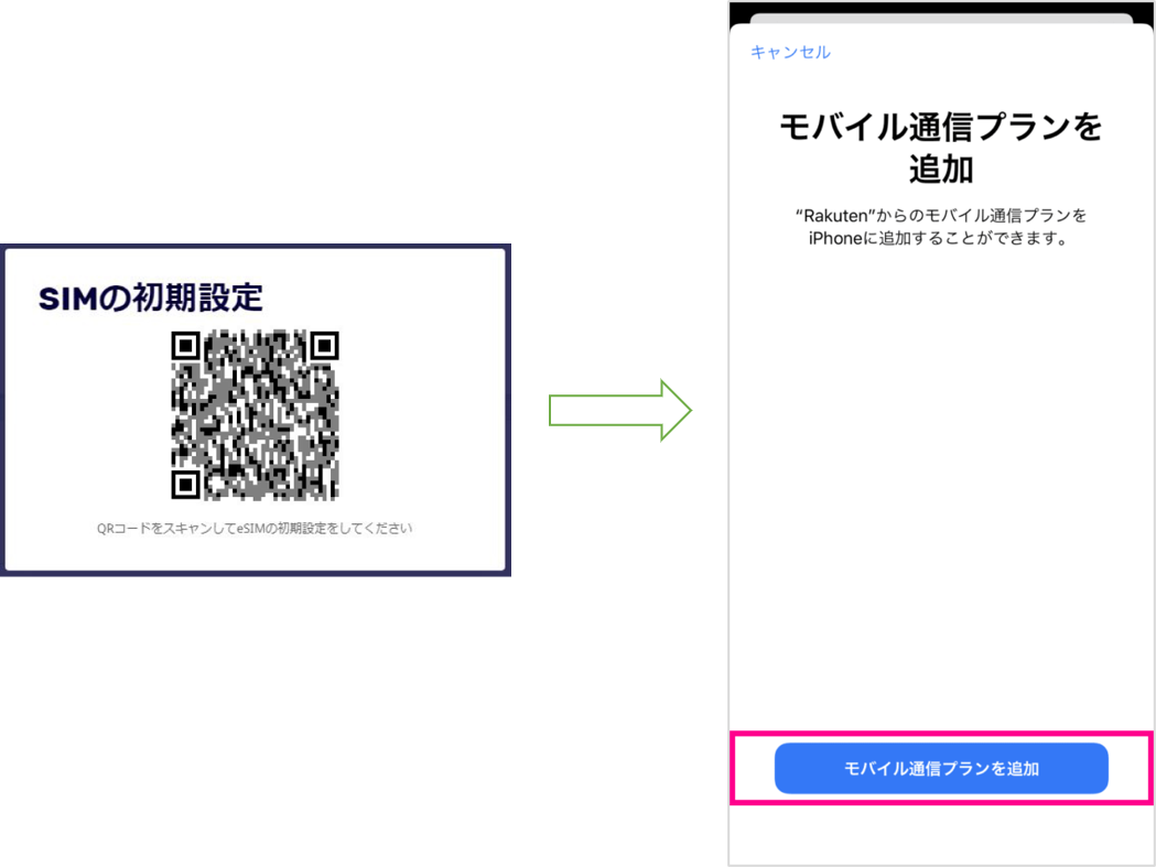 モバイル通信プランを追加