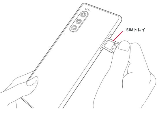 SIMトレイの引き出し