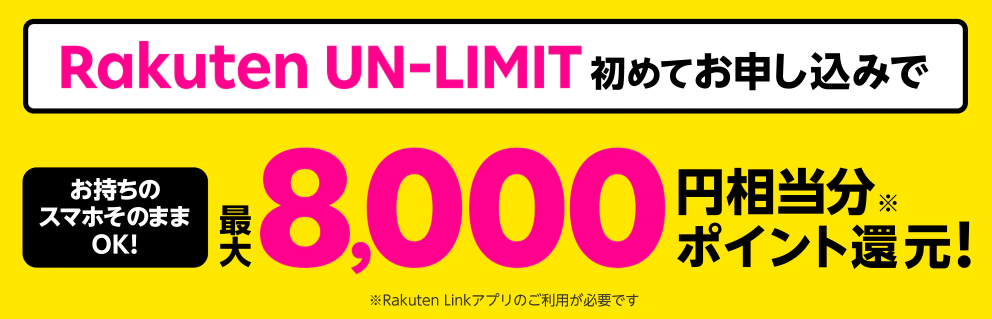 8,000ポイント還元