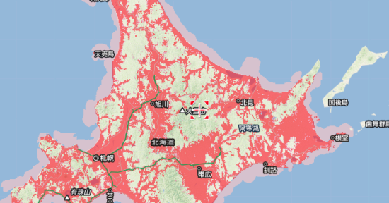 北海道のエリア