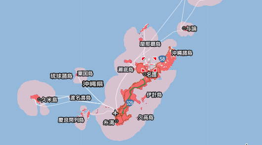 沖縄のエリア