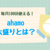 ahamo大盛りとは？