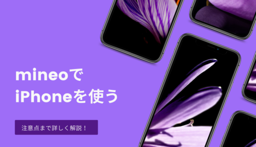 mineo（マイネオ）でiPhoneを使う3つの方法！設定手順まで詳しく解説